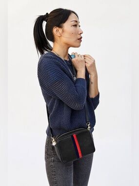 Clare V Midi Sac in Perforated Leather Bag